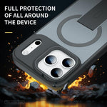 Skin Feel Invisible Kickstand MagSafe Phone Case, For iPhone 16e / 17e, For iPhone 17 Pro Max, For iPhone 17 Pro, For iPhone 17, For iPhone Air