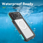 غطاء هاتف مغناطيسي مقاوم للماء بمعيار IP68 من سلسلة RedPepper V، لهاتف iPhone 17 Pro Max