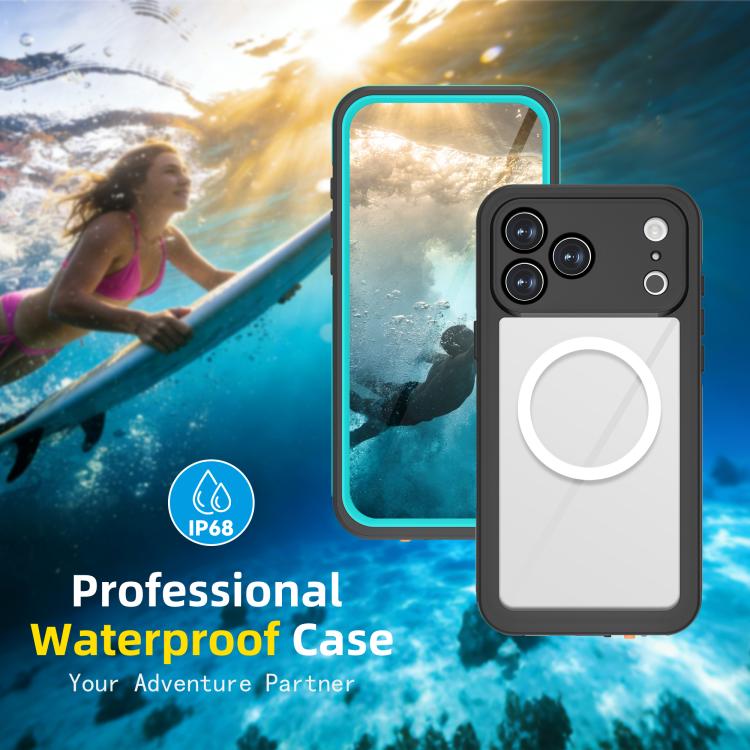 غطاء هاتف مغناطيسي مقاوم للماء بمعيار IP68 من سلسلة RedPepper V، لهاتف iPhone 17 Pro Max