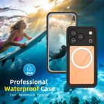 غطاء هاتف مغناطيسي مقاوم للماء IP68 من سلسلة RedPepper V، لجهاز iPhone 17 Pro، لجهاز iPhone 17