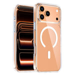 Crystal Transparent Magnetic Phone Case, For iPhone 18 Pro / 17 Pro, For iPhone 18 Pro Max / 17 Pro Max