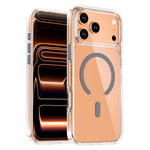 Crystal Transparent Magnetic Phone Case, For iPhone 18 Pro / 17 Pro, For iPhone 18 Pro Max / 17 Pro Max