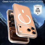 Crystal Transparent Magnetic Phone Case, For iPhone 18 Pro / 17 Pro, For iPhone 18 Pro Max / 17 Pro Max