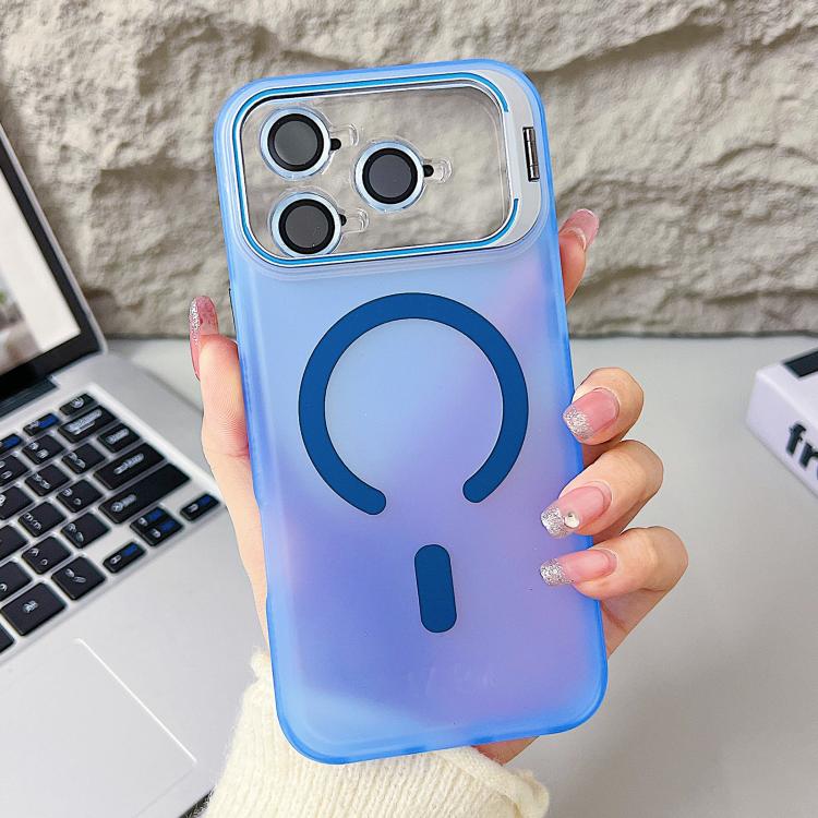غطاء هاتف مغناطيسي مع حامل عدسة عين النسر الحيوية، لهواتف iPhone 17 Pro Max و iPhone 17 Pro