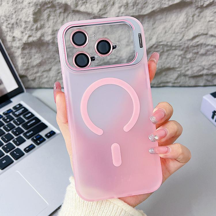 غطاء هاتف مغناطيسي مع حامل عدسة عين النسر الحيوية، لهواتف iPhone 17 Pro Max و iPhone 17 Pro