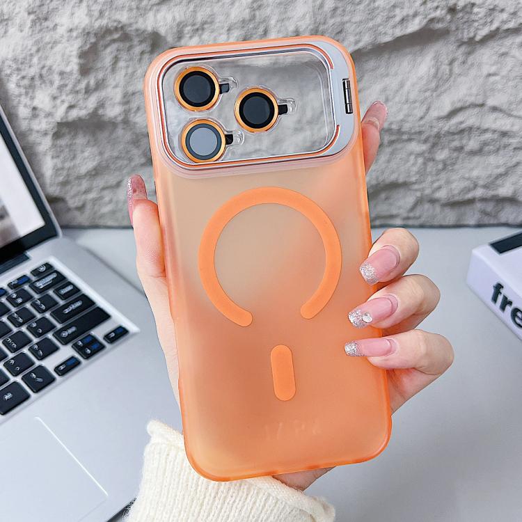 غطاء هاتف مغناطيسي مع حامل عدسة عين النسر الحيوية، لهواتف iPhone 17 Pro Max و iPhone 17 Pro