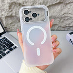 غطاء هاتف مغناطيسي مع حامل عدسة عين النسر الحيوية، لهواتف iPhone 17 Pro Max و iPhone 17 Pro
