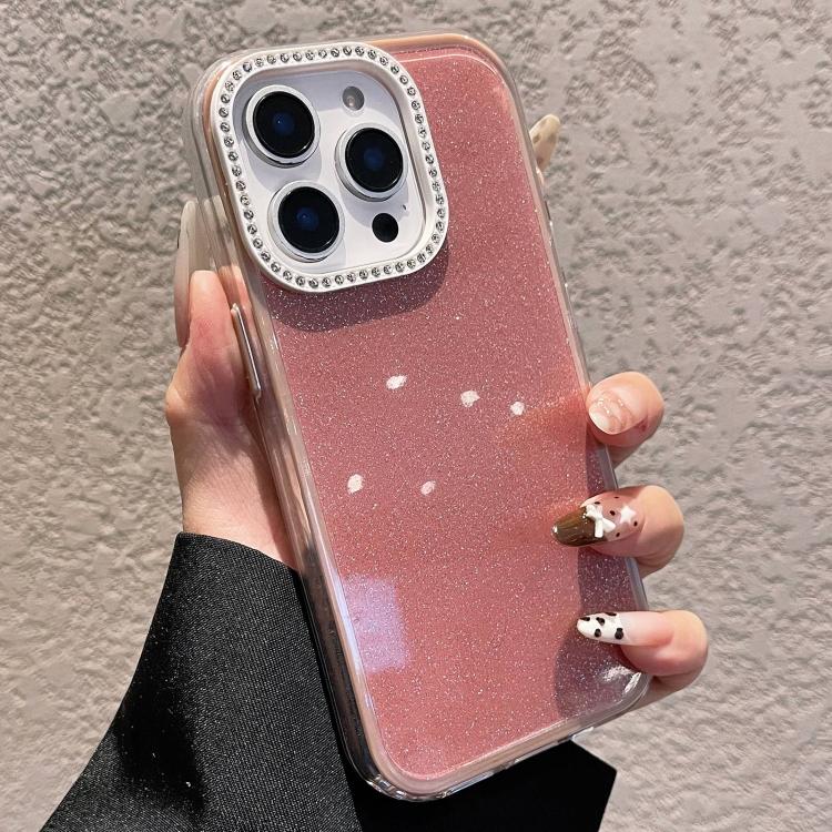 حافظة هاتف بتصميم لامع وأحجار الراين بلون صلب، لهاتف iPhone 13 Pro Max، لهاتف iPhone 13 Pro، لهاتف iPhone 13، لهاتف iPhone 12