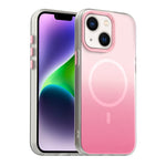 غطاء هاتف هجين مغناطيسي 3 في 1 من سلسلة تدرج الحلوى، لهواتف iPhone 15 Pro Max، iPhone 15 Pro، iPhone 15 Plus، iPhone 15، iPhone 14 Plus، iPhone 14، iPhone 14 Pro، iPhone 14 Pro Max