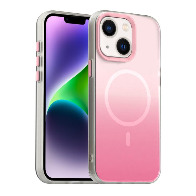 غطاء هاتف هجين مغناطيسي 3 في 1 من سلسلة تدرج الحلوى، لهواتف iPhone 15 Pro Max، iPhone 15 Pro، iPhone 15 Plus، iPhone 15، iPhone 14 Plus، iPhone 14، iPhone 14 Pro، iPhone 14 Pro Max