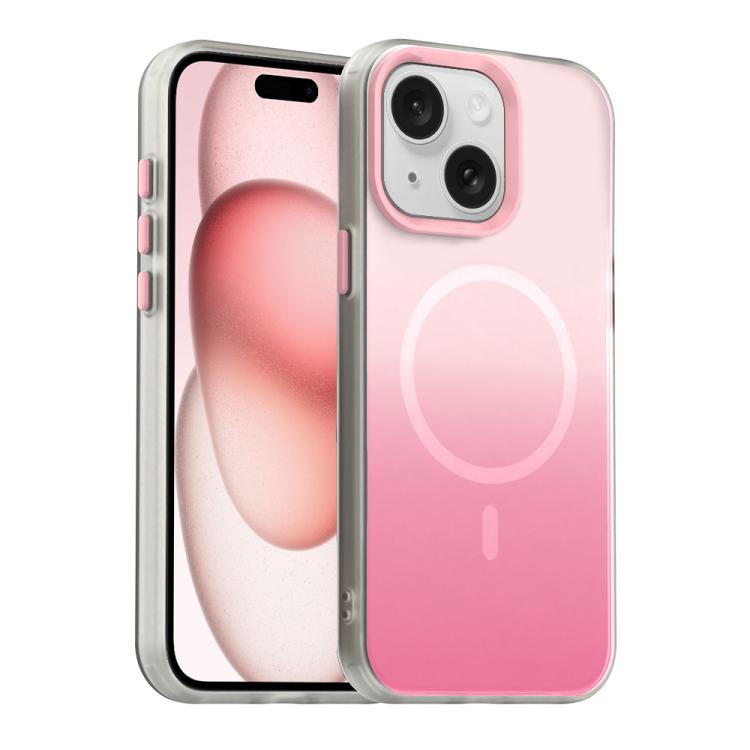 غطاء هاتف هجين مغناطيسي 3 في 1 من سلسلة تدرج الحلوى، لهواتف iPhone 15 Pro Max، iPhone 15 Pro، iPhone 15 Plus، iPhone 15، iPhone 14 Plus، iPhone 14، iPhone 14 Pro، iPhone 14 Pro Max
