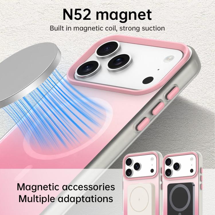غطاء هاتف هجين مغناطيسي 3 في 1 من سلسلة تدرج الحلوى، لهواتف iPhone 15 Pro Max، iPhone 15 Pro، iPhone 15 Plus، iPhone 15، iPhone 14 Plus، iPhone 14، iPhone 14 Pro، iPhone 14 Pro Max