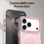 غطاء هاتف هجين مغناطيسي 3 في 1 من سلسلة تدرج الحلوى، لهواتف iPhone 15 Pro Max، iPhone 15 Pro، iPhone 15 Plus، iPhone 15، iPhone 14 Plus، iPhone 14، iPhone 14 Pro، iPhone 14 Pro Max