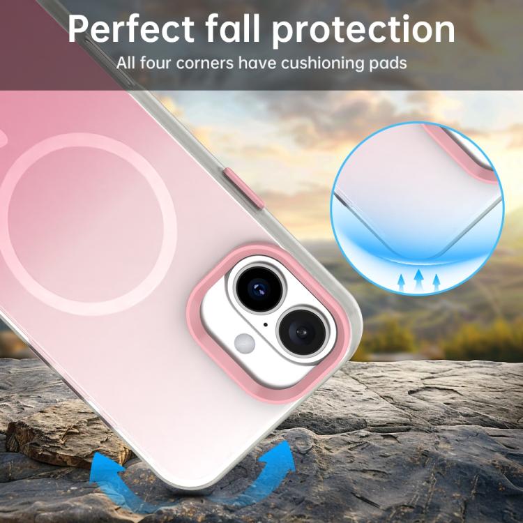 غطاء هاتف هجين مغناطيسي 3 في 1 من سلسلة تدرج الحلوى، لهواتف iPhone 17 Pro Max، iPhone 17 Pro، iPhone 17، iPhone Air، iPhone 16 Pro Max، iPhone 16 Pro، iPhone 16 Plus، iPhone 16