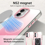 غطاء هاتف هجين مغناطيسي 3 في 1 من سلسلة تدرج الحلوى، لهواتف iPhone 17 Pro Max، iPhone 17 Pro، iPhone 17، iPhone Air، iPhone 16 Pro Max، iPhone 16 Pro، iPhone 16 Plus، iPhone 16