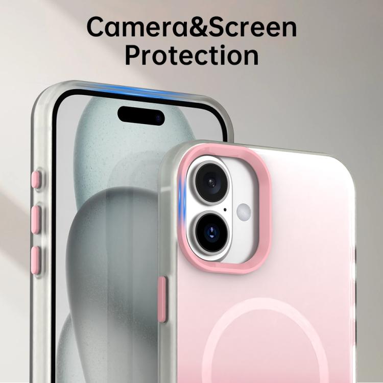 غطاء هاتف هجين مغناطيسي 3 في 1 من سلسلة تدرج الحلوى، لهواتف iPhone 17 Pro Max، iPhone 17 Pro، iPhone 17، iPhone Air، iPhone 16 Pro Max، iPhone 16 Pro، iPhone 16 Plus، iPhone 16