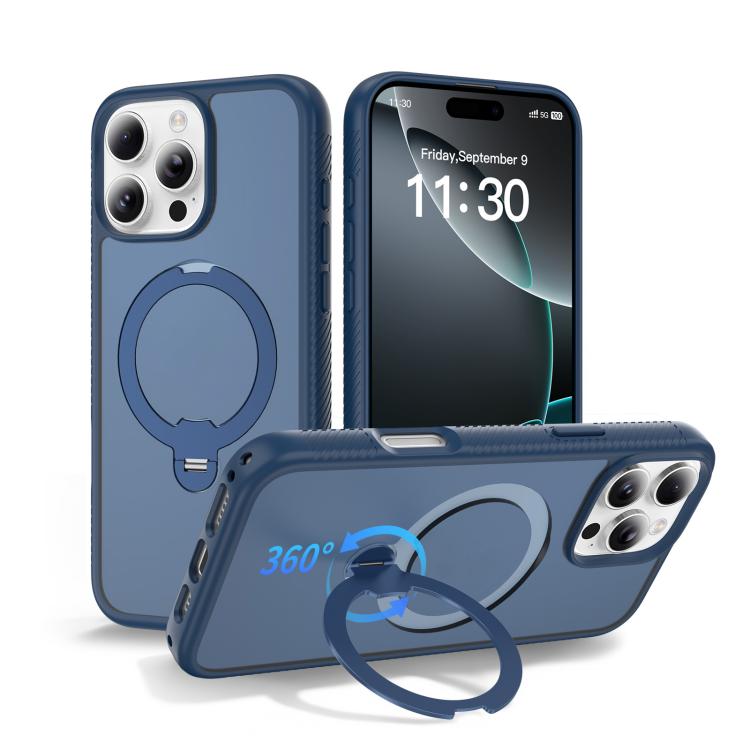 Magnetic 360 Rotating Stand Airbag Shockproof Phone Case, For iPhone 16e / 17e, For iPhone 17 Pro Max, For iPhone 17 Pro, For iPhone 17, For iPhone Air, For iPhone 16 Pro Max, For iPhone 16