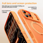 Alpha-style Rotating Bracket Magnetic Phone Case, For iPhone 17 Pro Max, For iPhone 17 Pro