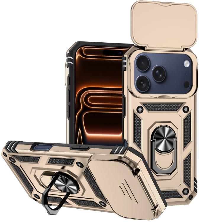 غطاء هاتف مغناطيسي مع حامل حلقة منزلق XDcase Camshield، لهواتف iPhone 17 Pro Max، iPhone 17 Pro، iPhone 17، iPhone Air
