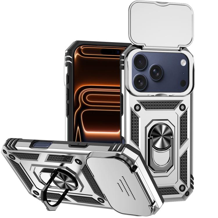 غطاء هاتف مغناطيسي مع حامل حلقة منزلق XDcase Camshield، لهواتف iPhone 17 Pro Max، iPhone 17 Pro، iPhone 17، iPhone Air