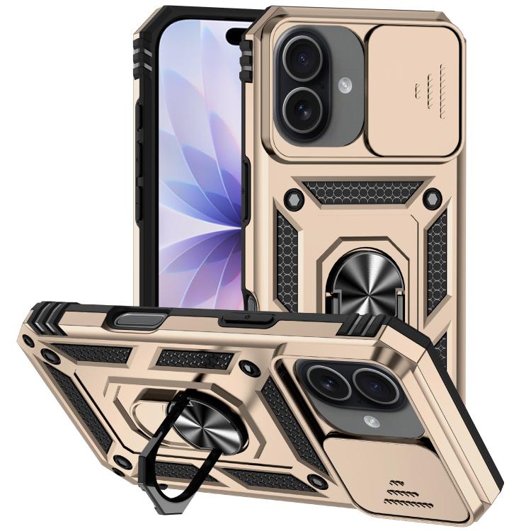 غطاء هاتف مغناطيسي مع حامل حلقة منزلق XDcase Camshield، لهواتف iPhone 17 Pro Max، iPhone 17 Pro، iPhone 17، iPhone Air