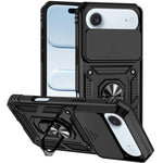 غطاء هاتف مغناطيسي مع حامل حلقة منزلق XDcase Camshield، لهواتف iPhone 17 Pro Max، iPhone 17 Pro، iPhone 17، iPhone Air