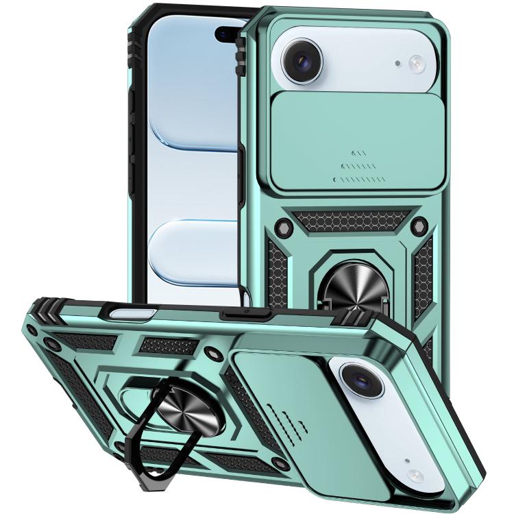 غطاء هاتف مغناطيسي مع حامل حلقة منزلق XDcase Camshield، لهواتف iPhone 17 Pro Max، iPhone 17 Pro، iPhone 17، iPhone Air