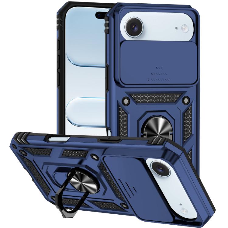 غطاء هاتف مغناطيسي مع حامل حلقة منزلق XDcase Camshield، لهواتف iPhone 17 Pro Max، iPhone 17 Pro، iPhone 17، iPhone Air