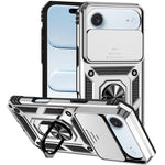 غطاء هاتف مغناطيسي مع حامل حلقة منزلق XDcase Camshield، لهواتف iPhone 17 Pro Max، iPhone 17 Pro، iPhone 17، iPhone Air