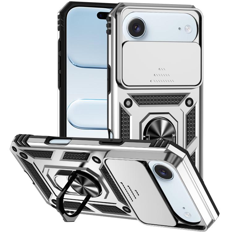 غطاء هاتف مغناطيسي مع حامل حلقة منزلق XDcase Camshield، لهواتف iPhone 17 Pro Max، iPhone 17 Pro، iPhone 17، iPhone Air