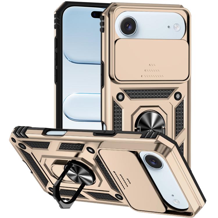 غطاء هاتف مغناطيسي مع حامل حلقة منزلق XDcase Camshield، لهواتف iPhone 17 Pro Max، iPhone 17 Pro، iPhone 17، iPhone Air