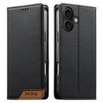 غطاء هاتف من الجلد النباتي مع تجميع قوي مغناطيسي و RFID من Dierfeng، لهواتف iPhone 16، iPhone 15 Pro Max، iPhone 15 Pro، iPhone 15 Plus، iPhone 15، iPhone 14 Plus، iPhone 14 / 13، iPhone 14 Pro