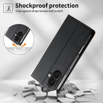 غطاء هاتف من الجلد النباتي مع تجميع قوي مغناطيسي و RFID من Dierfeng، لهواتف iPhone 16، iPhone 15 Pro Max، iPhone 15 Pro، iPhone 15 Plus، iPhone 15، iPhone 14 Plus، iPhone 14 / 13، iPhone 14 Pro
