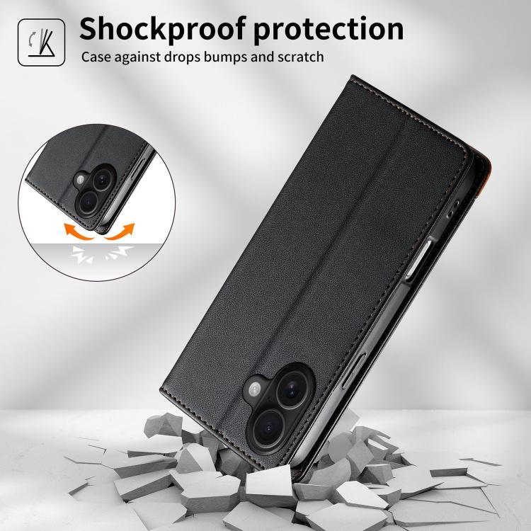 غطاء هاتف من الجلد النباتي مع تجميع قوي مغناطيسي و RFID من Dierfeng، لهواتف iPhone 16، iPhone 15 Pro Max، iPhone 15 Pro، iPhone 15 Plus، iPhone 15، iPhone 14 Plus، iPhone 14 / 13، iPhone 14 Pro