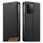 غطاء هاتف من الجلد النباتي مع تجميع قوي مغناطيسي و RFID من Dierfeng، لهواتف iPhone 16، iPhone 15 Pro Max، iPhone 15 Pro، iPhone 15 Plus، iPhone 15، iPhone 14 Plus، iPhone 14 / 13، iPhone 14 Pro