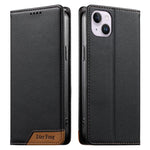 غطاء هاتف من الجلد النباتي مع تجميع قوي مغناطيسي و RFID من Dierfeng، لهواتف iPhone 16، iPhone 15 Pro Max، iPhone 15 Pro، iPhone 15 Plus، iPhone 15، iPhone 14 Plus، iPhone 14 / 13، iPhone 14 Pro