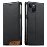 غطاء هاتف من الجلد النباتي مع تجميع قوي مغناطيسي و RFID من Dierfeng، لهواتف iPhone 16، iPhone 15 Pro Max، iPhone 15 Pro، iPhone 15 Plus، iPhone 15، iPhone 14 Plus، iPhone 14 / 13، iPhone 14 Pro
