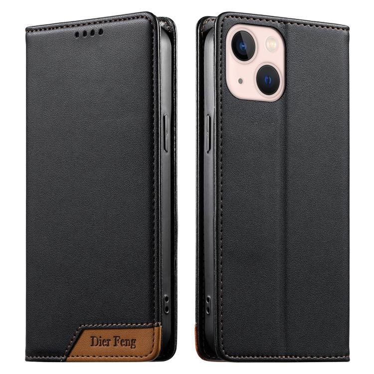 حافظة هاتف من الجلد النباتي مع تجميع قوي مغناطيسي RFID من Dierfeng، لهواتف iPhone 14 Pro Max، iPhone SE 2022 / SE 2020 / 8 / 7، iPhone 13 Pro Max، iPhone 13 Pro، iPhone 13 mini، iPhone 12 / 12 Pro، iPhone 12 Pro Max، iPhone 12 mini