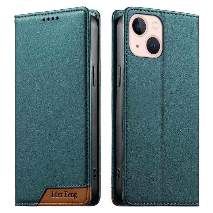 حافظة هاتف من الجلد النباتي مع تجميع قوي مغناطيسي RFID من Dierfeng، لهواتف iPhone 14 Pro Max، iPhone SE 2022 / SE 2020 / 8 / 7، iPhone 13 Pro Max، iPhone 13 Pro، iPhone 13 mini، iPhone 12 / 12 Pro، iPhone 12 Pro Max، iPhone 12 mini
