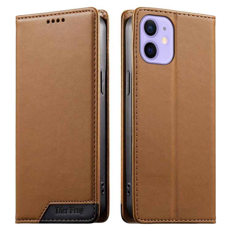 حافظة هاتف من الجلد النباتي مع تجميع قوي مغناطيسي RFID من Dierfeng، لهواتف iPhone 14 Pro Max، iPhone SE 2022 / SE 2020 / 8 / 7، iPhone 13 Pro Max، iPhone 13 Pro، iPhone 13 mini، iPhone 12 / 12 Pro، iPhone 12 Pro Max، iPhone 12 mini
