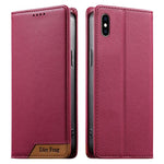 حافظة هاتف من الجلد النباتي مع تجميع قوي مغناطيسي RFID من Dierfeng، لهواتف iPhone 11 Pro Max، iPhone 11، iPhone 11 Pro، iPhone X / XS، iPhone XR، iPhone XS Max، iPhone 8 Plus / 7 Plus