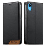 حافظة هاتف من الجلد النباتي مع تجميع قوي مغناطيسي RFID من Dierfeng، لهواتف iPhone 11 Pro Max، iPhone 11، iPhone 11 Pro، iPhone X / XS، iPhone XR، iPhone XS Max، iPhone 8 Plus / 7 Plus