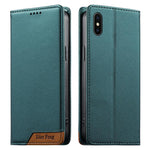 حافظة هاتف من الجلد النباتي مع تجميع قوي مغناطيسي RFID من Dierfeng، لهواتف iPhone 11 Pro Max، iPhone 11، iPhone 11 Pro، iPhone X / XS، iPhone XR، iPhone XS Max، iPhone 8 Plus / 7 Plus