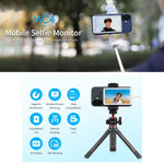 شاشة مراقبة سيلفي FEELWORLD MC4 للبث المباشر والفلوغ مع اتصال لاسلكي مغناطيسي وتحكم عن بعد