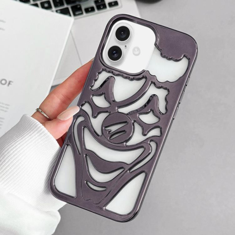 غطاء هاتف TPU مثقوب مطلي بالكهرباء لتبديد الحرارة بتصميم المهرج، لجهاز iPhone 17 Pro Max، لجهاز iPhone 17 Pro، لجهاز iPhone 17، لجهاز iPhone 16 Pro Max، لجهاز iPhone 16 Pro، لجهاز iPhone 16
