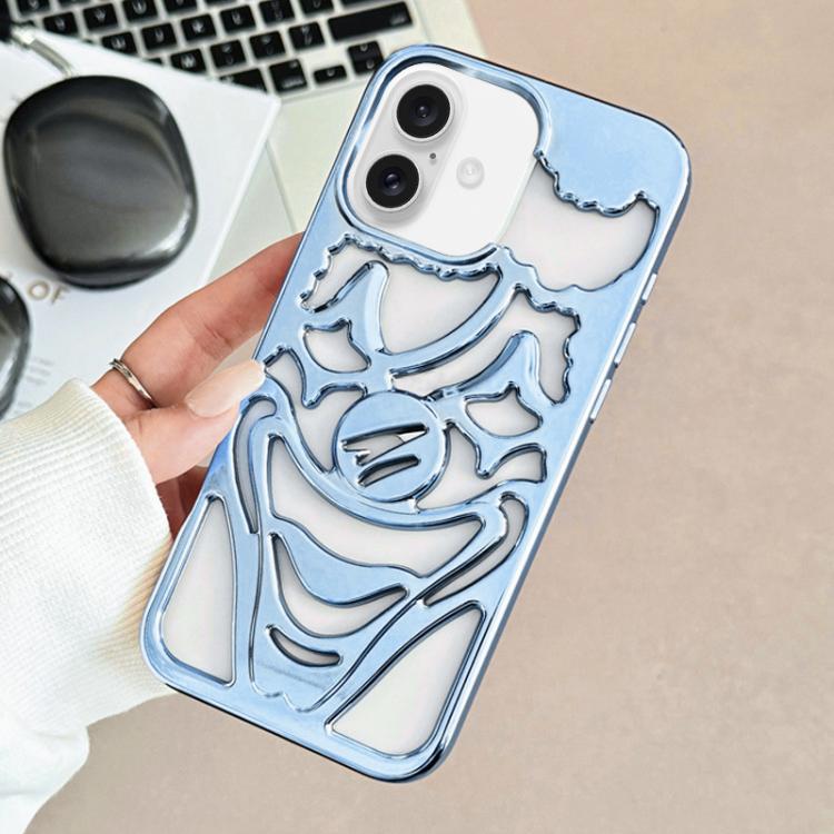 غطاء هاتف TPU مثقوب مطلي بالكهرباء لتبديد الحرارة بتصميم المهرج، لجهاز iPhone 17 Pro Max، لجهاز iPhone 17 Pro، لجهاز iPhone 17، لجهاز iPhone 16 Pro Max، لجهاز iPhone 16 Pro، لجهاز iPhone 16