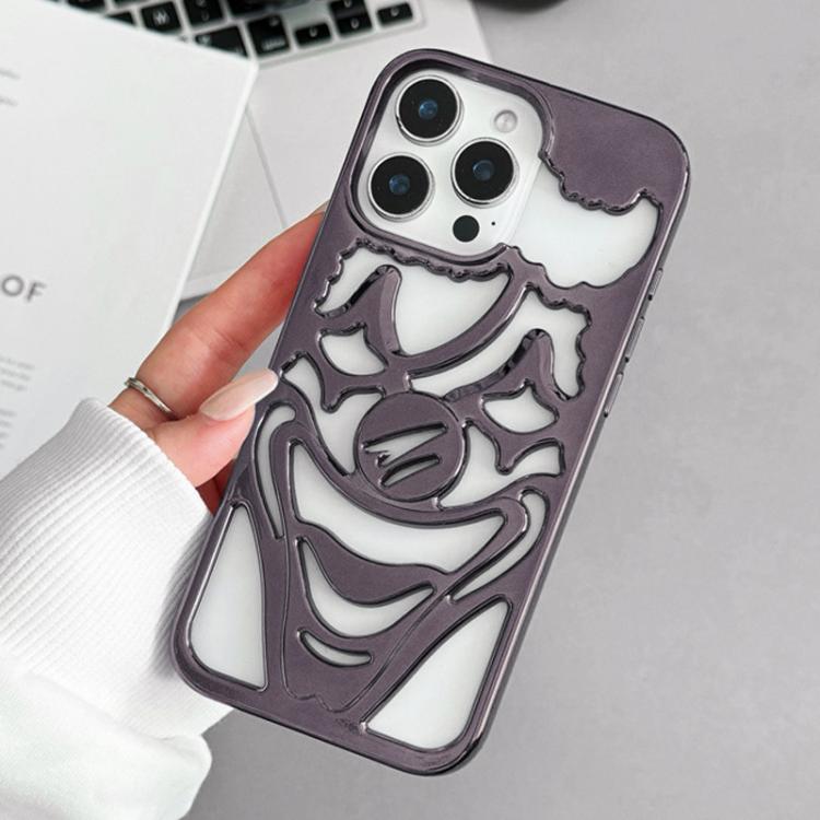 غطاء هاتف TPU مثقوب مطلي بالكهرباء لتبديد الحرارة بتصميم المهرج، لجهاز iPhone 15 Pro Max، لجهاز iPhone 15 Pro، لجهاز iPhone 15، لجهاز iPhone 14، لجهاز iPhone 14 Pro، لجهاز iPhone 14 Pro Max