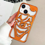 غطاء هاتف TPU مثقوب مطلي بالكهرباء لتبديد الحرارة بتصميم المهرج، لجهاز iPhone 15 Pro Max، لجهاز iPhone 15 Pro، لجهاز iPhone 15، لجهاز iPhone 14، لجهاز iPhone 14 Pro، لجهاز iPhone 14 Pro Max