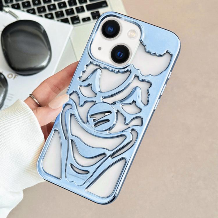 غطاء هاتف TPU مثقوب مطلي بالكهرباء لتبديد الحرارة بتصميم المهرج، لجهاز iPhone 15 Pro Max، لجهاز iPhone 15 Pro، لجهاز iPhone 15، لجهاز iPhone 14، لجهاز iPhone 14 Pro، لجهاز iPhone 14 Pro Max