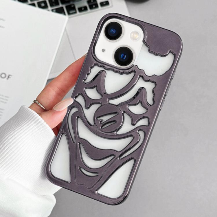 Electroplated Hollow Out Clown Heat Dissipation TPU Phone Case, For iPhone 13 Pro Max, For iPhone 13 Pro, For iPhone 13